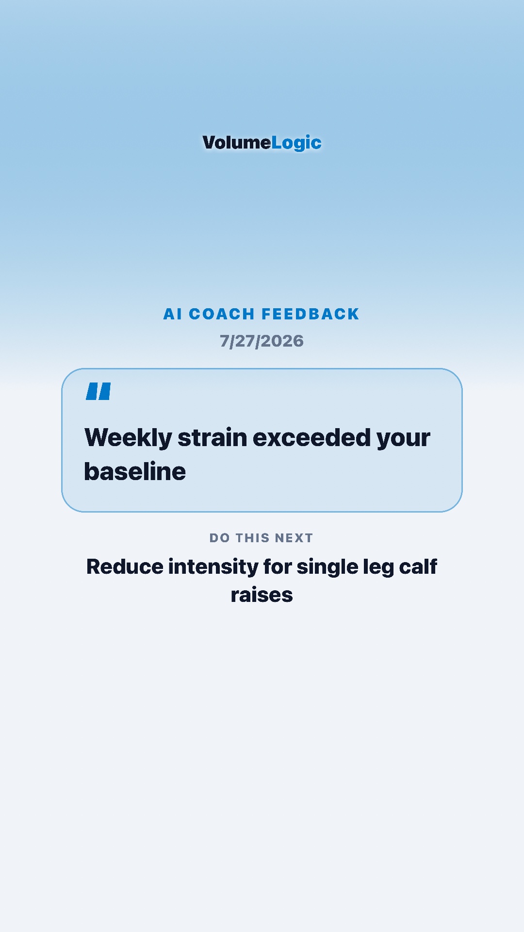 Bright fitzap workout AI coach feedback share card