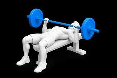 Barbell Bench Press exercise illustration