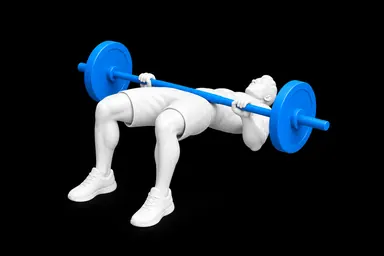 Barbell Glute Bridge exercise illustration