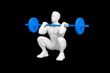 Barbell Hang Clean exercise illustration