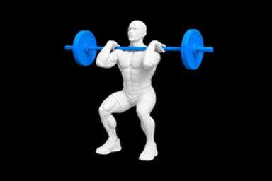Barbell Power Clean exercise illustration