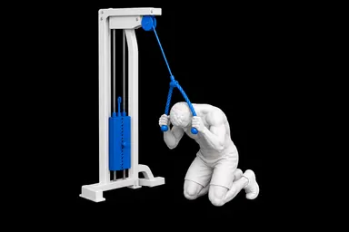 Cable Crunch exercise illustration