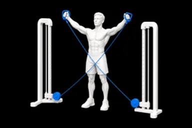 Cable Y-Raise exercise illustration