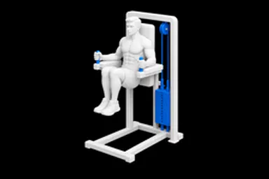 Captain's Chair Knee Raise exercise illustration