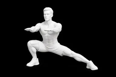 Cossack Squat exercise illustration