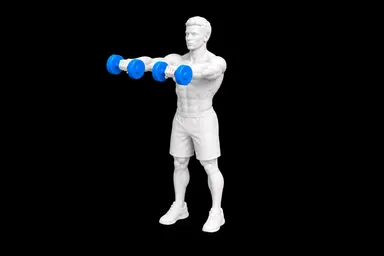 Dumbbell Front Raise exercise illustration