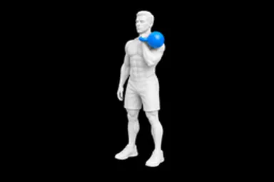 Kettlebell Clean and Press exercise illustration