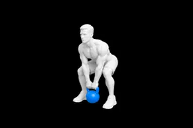 Kettlebell Deadlift exercise illustration