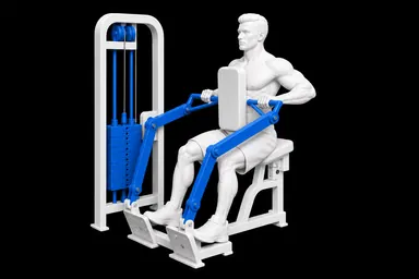 Machine Chest-Supported Row exercise illustration