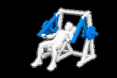 Machine Decline Chest Press exercise illustration