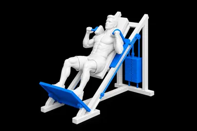 Machine Hack Squat exercise illustration