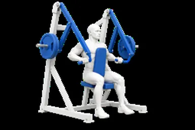 Machine High Row exercise illustration