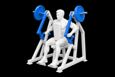 Machine Iso-Lateral Row exercise illustration