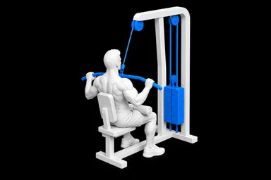 Machine Lat Pulldown exercise illustration
