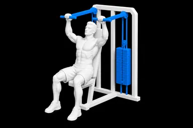 Machine Shoulder Press exercise illustration