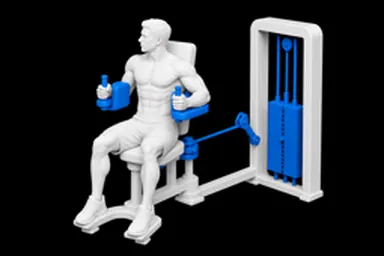 Machine Torso Rotation exercise illustration