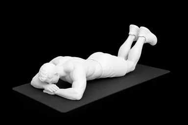Pilates Double Leg Kick exercise illustration