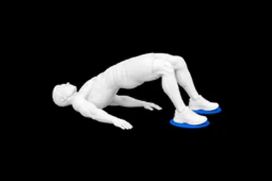 Sliding Leg Curl exercise illustration
