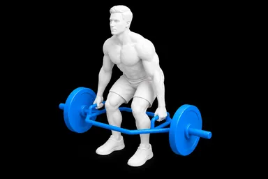 Trap Bar Deadlift exercise illustration