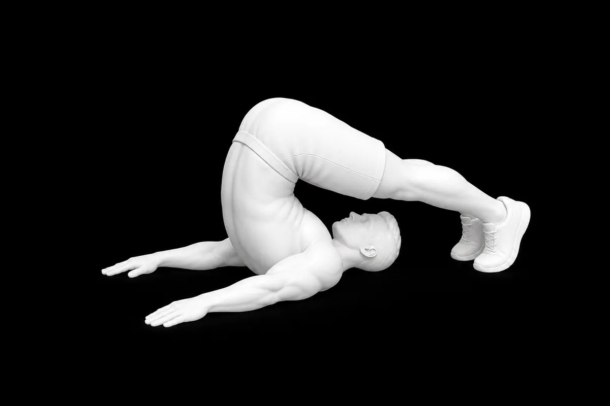 Pilates Roll Over exercise illustration showing the movement position
