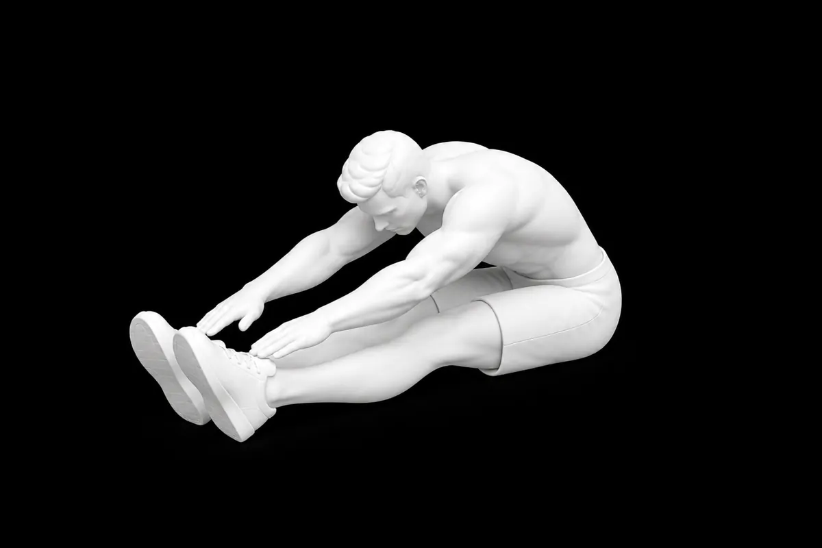 Pilates Roll Up exercise illustration showing the movement position