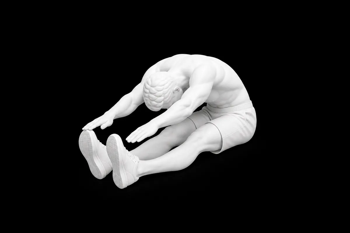 Pilates Spine Stretch Forward exercise illustration showing the movement position