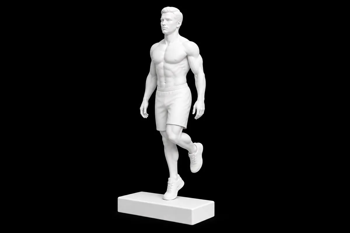 Single-Leg Calf Raise exercise illustration showing the movement position