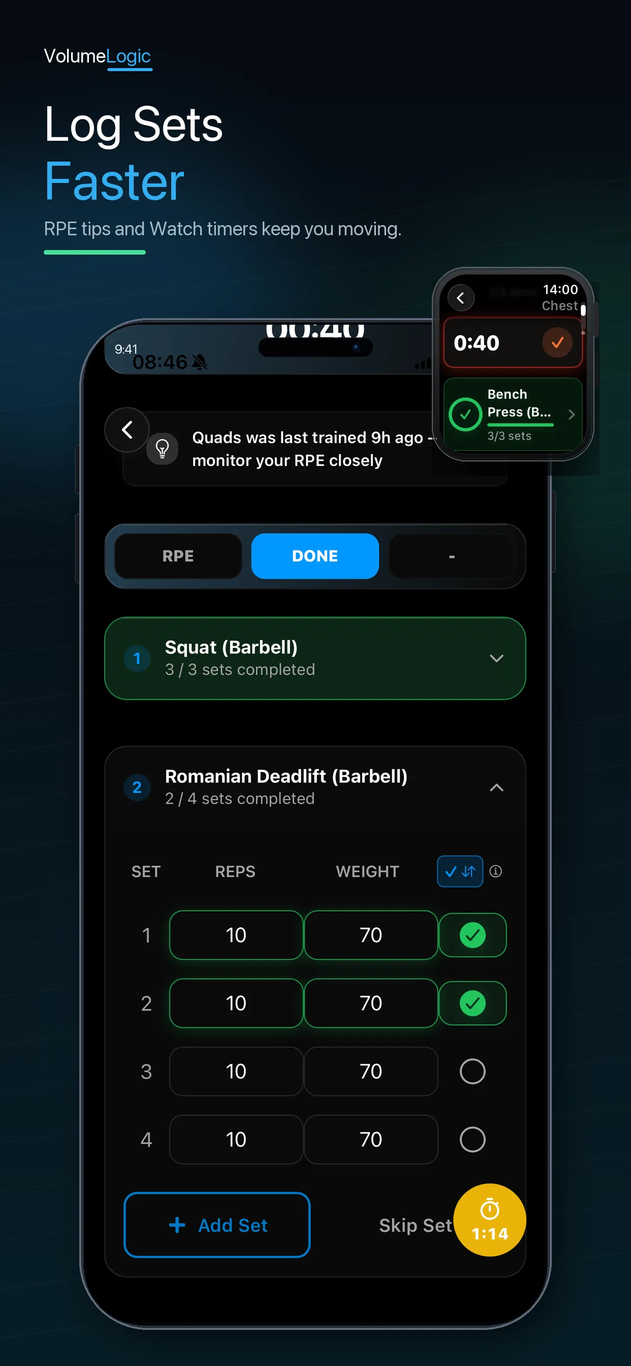 fitzap workout active workout screen with coaching feedback